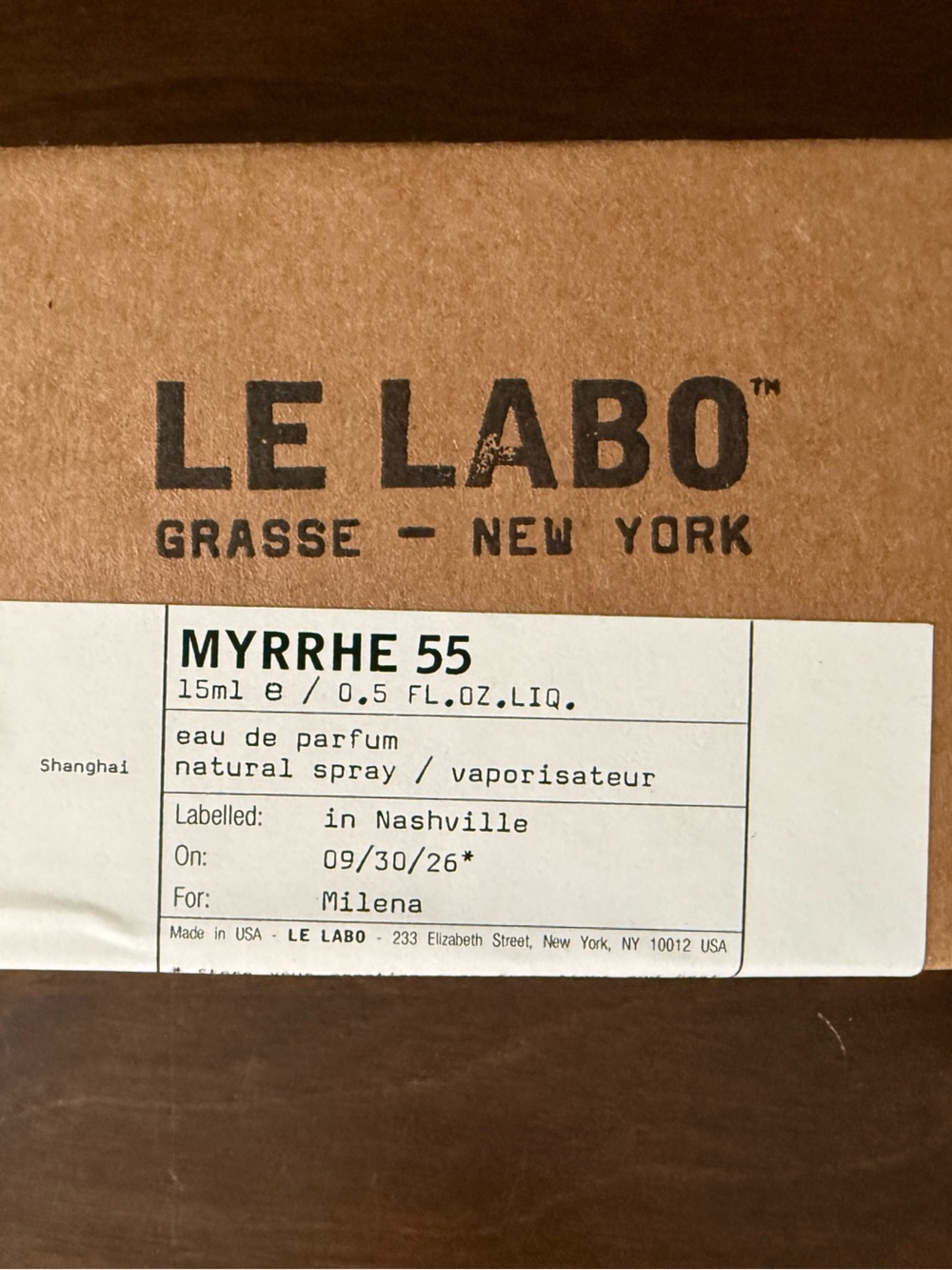 Le Labo Fragrance